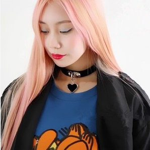 Кожаный чокер – Сердечко