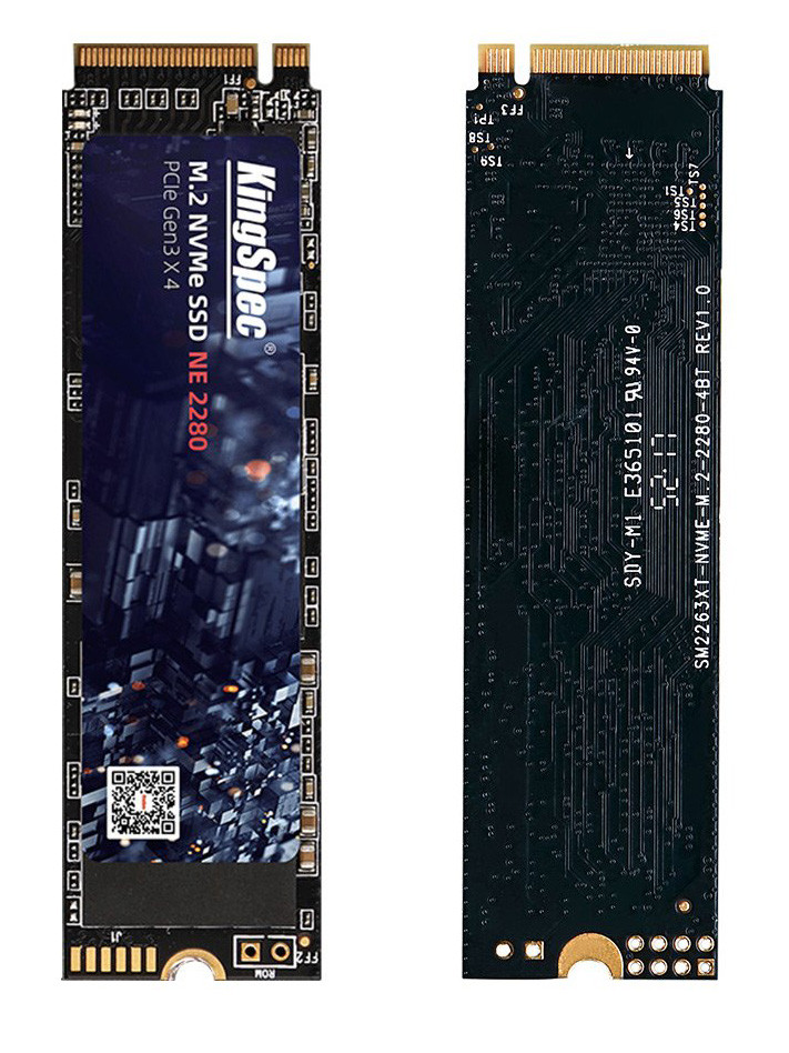 Жесткий диск SSD KingSpec M.2 NVMe PCIe 120 ГБ - фото 1 - id-p91705711