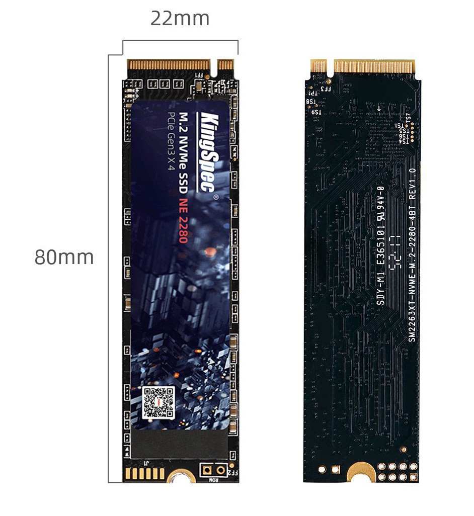 Жесткий диск SSD KingSpec M.2 NVMe PCIe 120 ГБ - фото 2 - id-p91705711