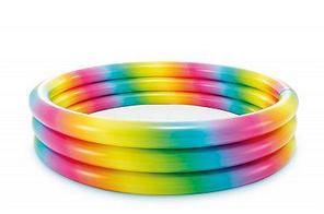 Детский надувной бассейн Rainbow Ombre 147х33 см, Intex 58439