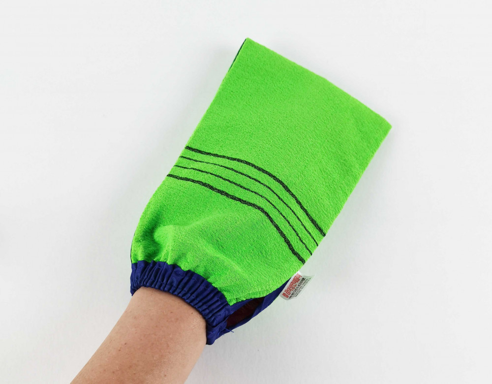 Варежка-массажер из вискозы, Body Glove Towel (зеленая) штучно - фото 1 - id-p91724001