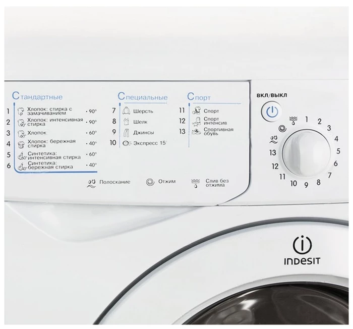 Стиральная машина Indesit IWSC 6105 (CIS) белый - фото 3 - id-p38581860