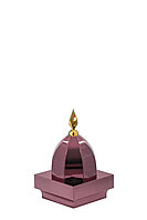 Купол на мазар "ШАХ". Цвет бордо с золотым декоративным пером. На колонну 25,5 х 25,5 см.