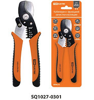 Кабелерез (AL до ø11 мм.) с функц. зачистки изол., CR-V сталь, 170 мм, серия "МАСТЕРЭЛЕКТРИК" TDM