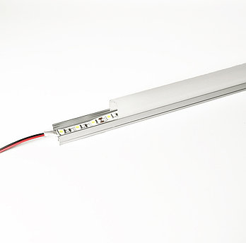 Алюминиевый профиль для подсветки в комплекте с рассеивателем  (накладной HC-069C● 20х27 4М)
