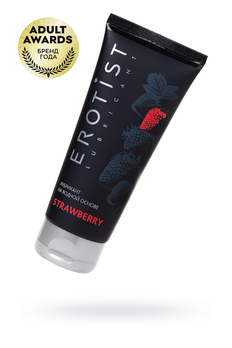 ЛУБРИКАНТ EROTIST НА ВОДНОЙ ОСНОВЕ STRAWBERRY, С АРОМАТОМ КЛУБНИКИ, 100 МЛ