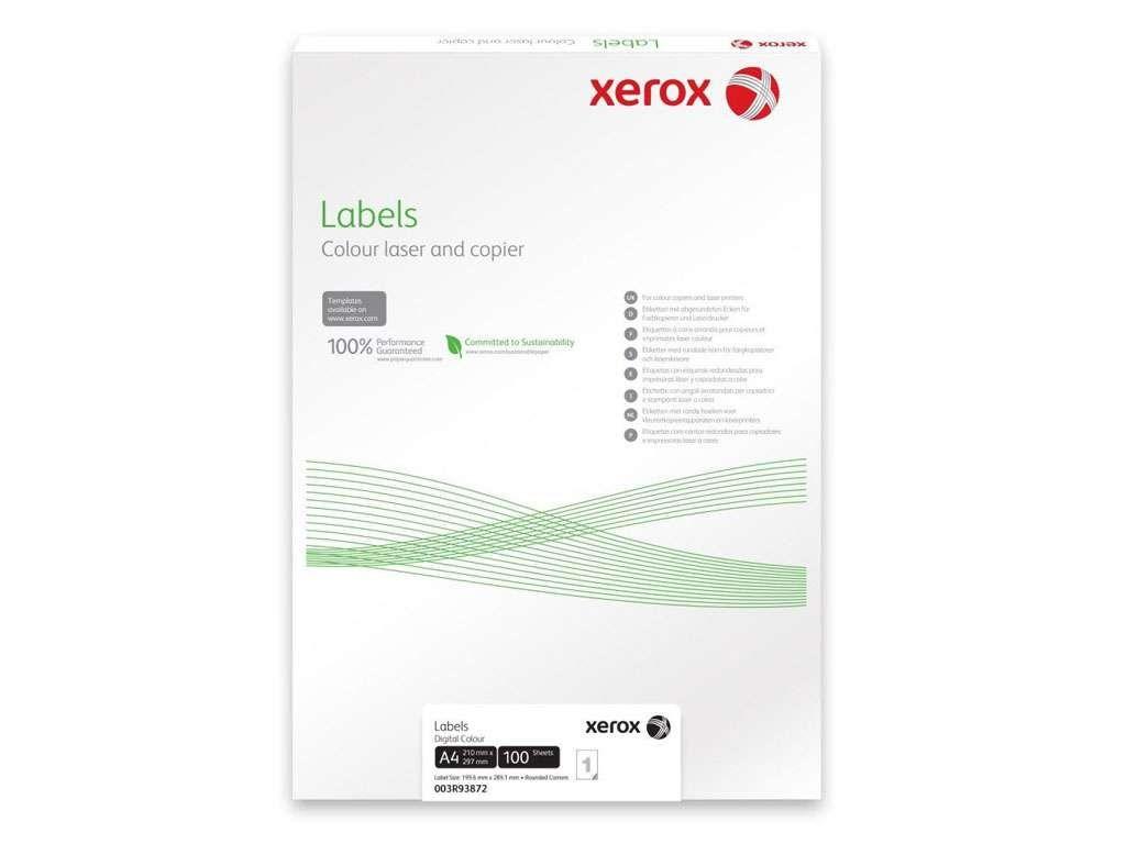 Этикетки самоклеящиеся XEROX, А4, 38,1 х 21,2 мм., 65 шт/лист, 100 л.