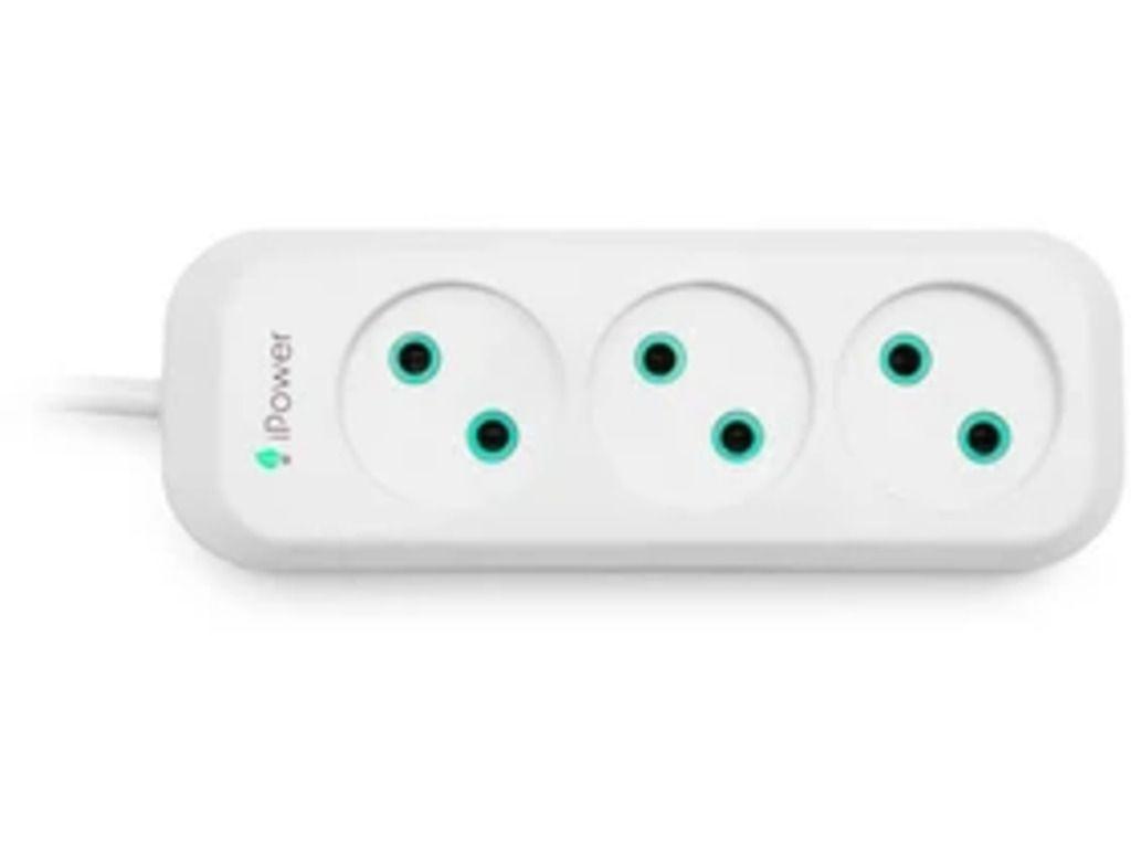 Удлинитель iPower, iP3m 3 розетки, 3 метра, белый