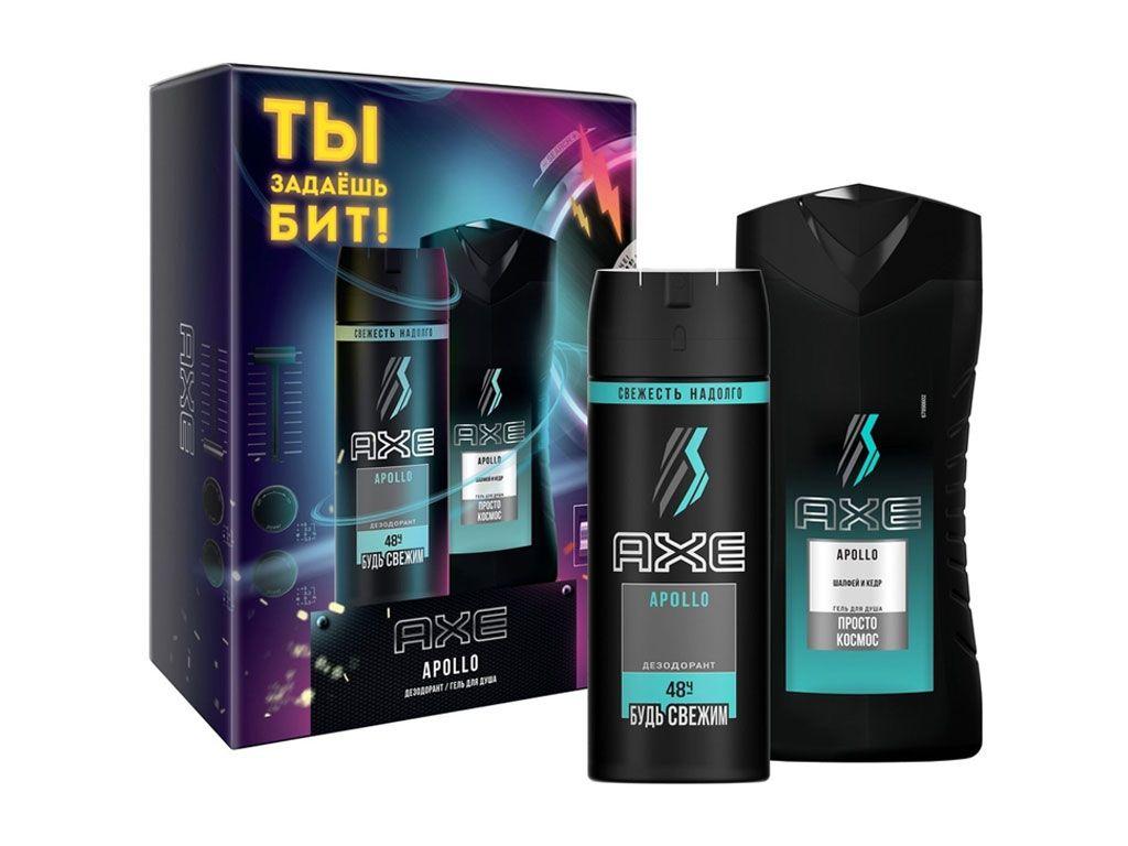 Подарочный набор "AXE" APOLLO (дезодорант + гель для душа)