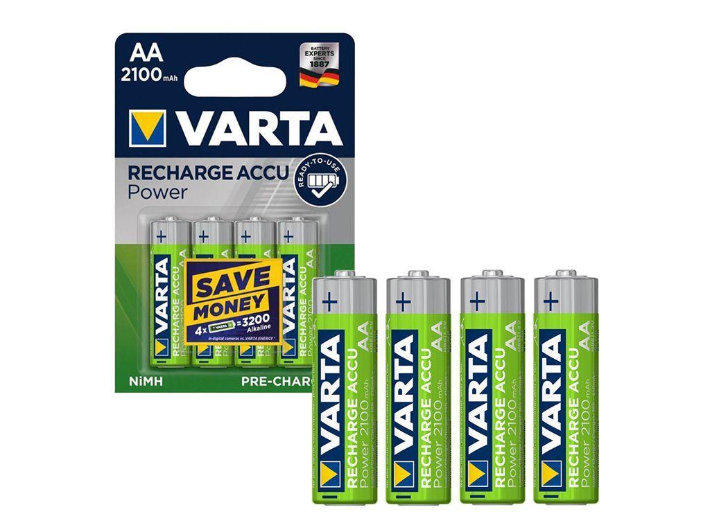 Аккумулятор Varta АА (пальчиковые) 2100 mAh (4 шт/упак)