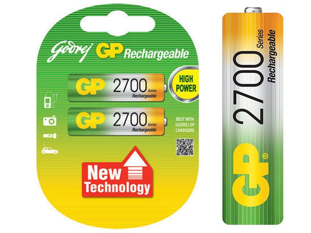 Аккумулятор GP АА (пальчиковые) 2700 mAh (2 шт/упак)
