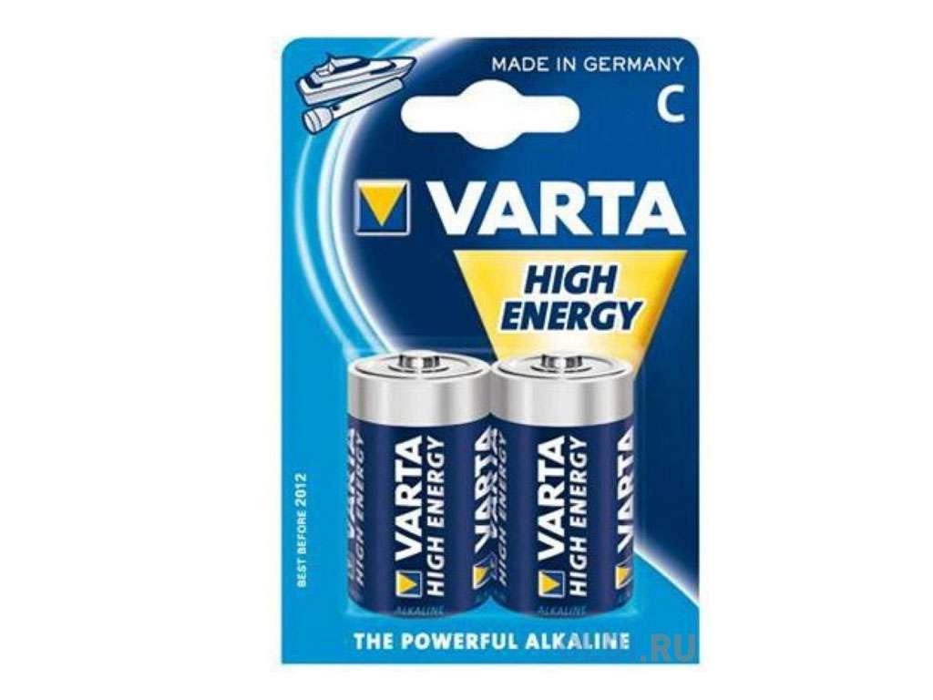 Батарейки VARTA "High Energy" С (2 шт/упак)