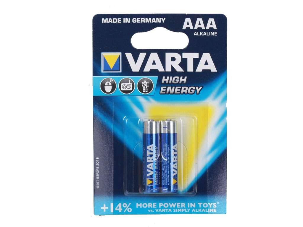 Батарейки VARTA "High Energy LL Power" ААА (мизинчиковые) 2 шт/упак