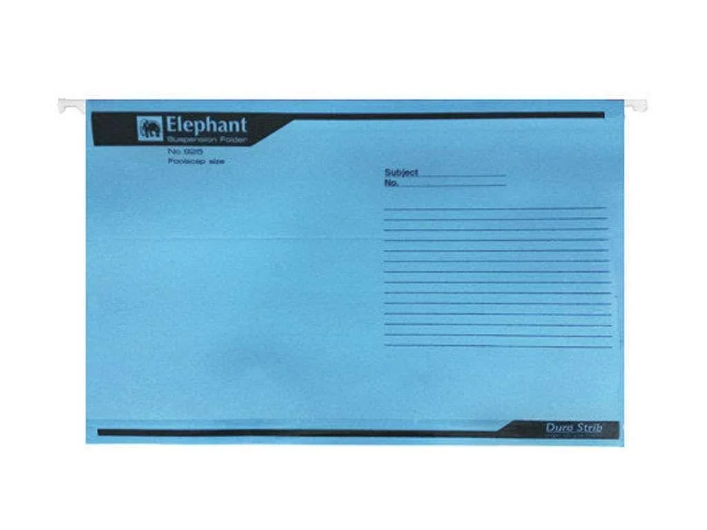Папка подвесная ELEPHANT, А4+ (365х240мм), синяя