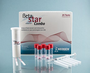 Тесты на наличие антибиотиков в молоке Beta Star Combo (25 тестов)