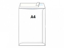 Конверт С4 (229 х 324 мм) пакет, белый, внутренняя запечатка