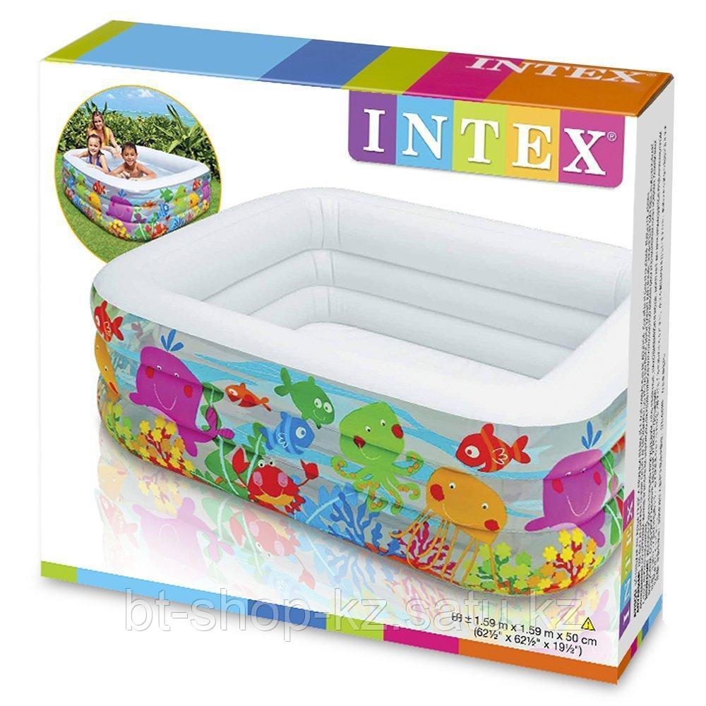 Детский надувной бассейн Intex 57471 Аквариум, размер 159х159х50 см - фото 3 - id-p91764548