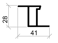 Подставочный профиль 13 мм 3-1028