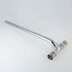 Пресс-фитинг – тройник с хромированной трубкой