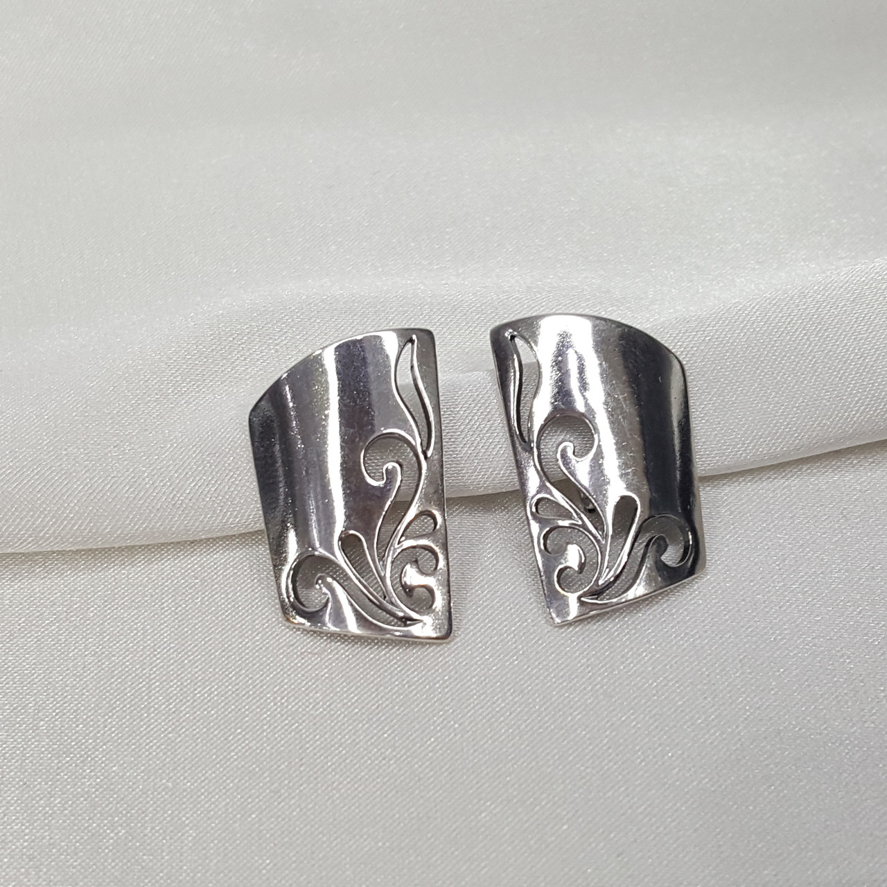 Серьги Красная Пресня , без вставок, флора 3302434