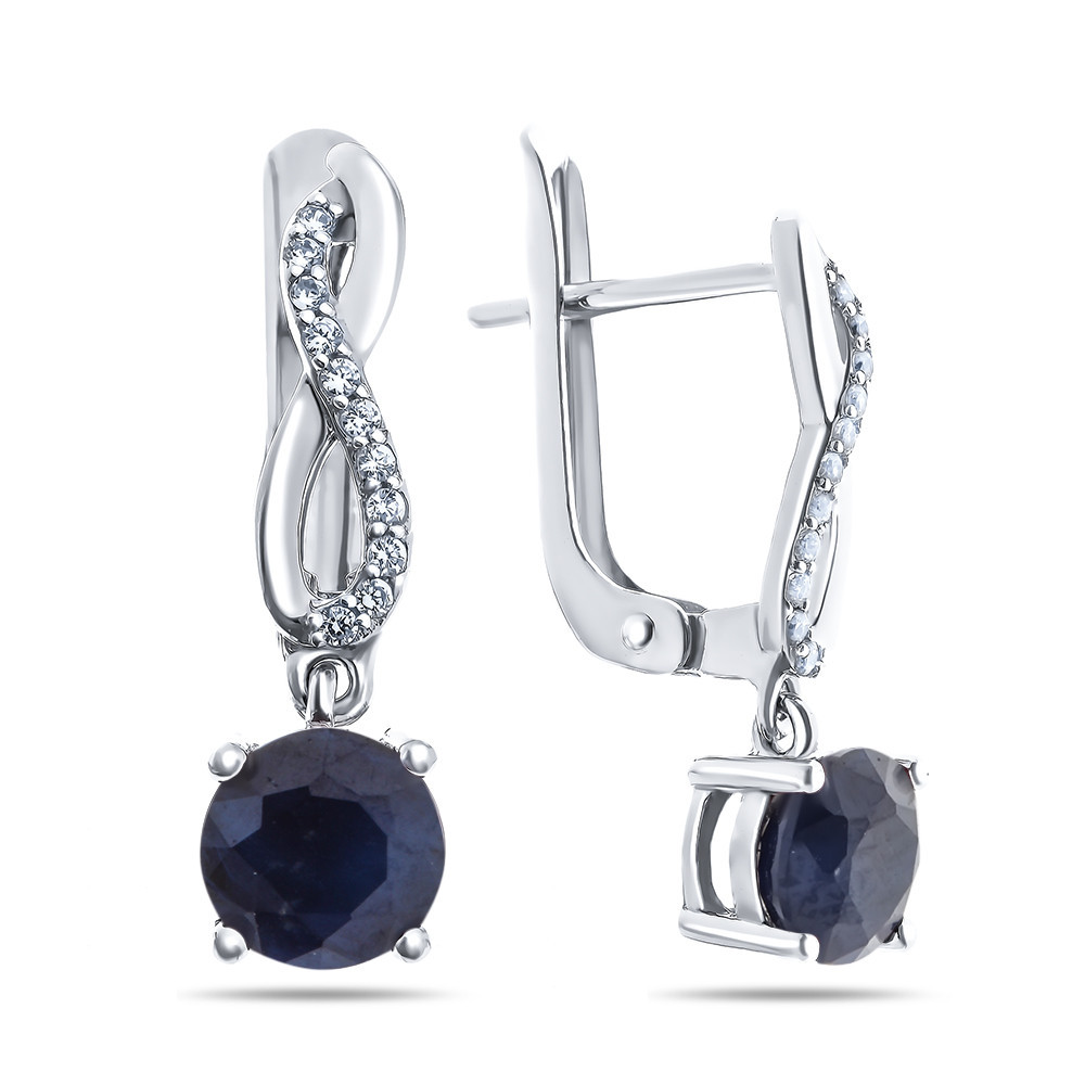 Серьги Teosa серебро с родием E-DRGR00746-SP