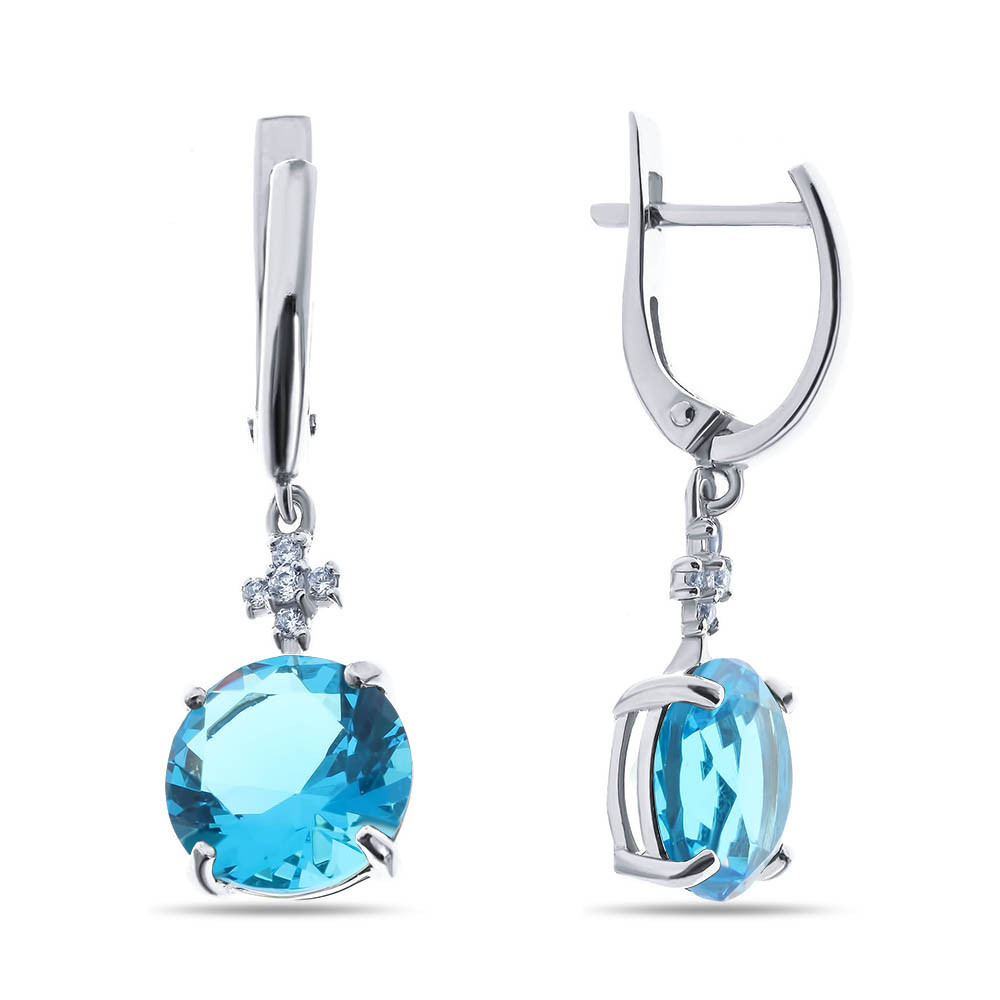 Серьги Teosa серебро с родием 20-283-TC