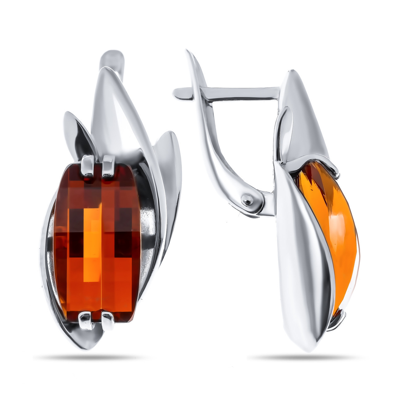 Серьги Teosa серебро с родием 2314-128-9