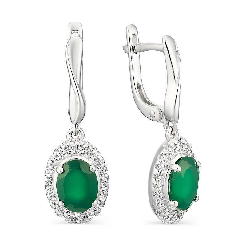 Серьги Алькор серебро с родием 02-1164/00АГ-00