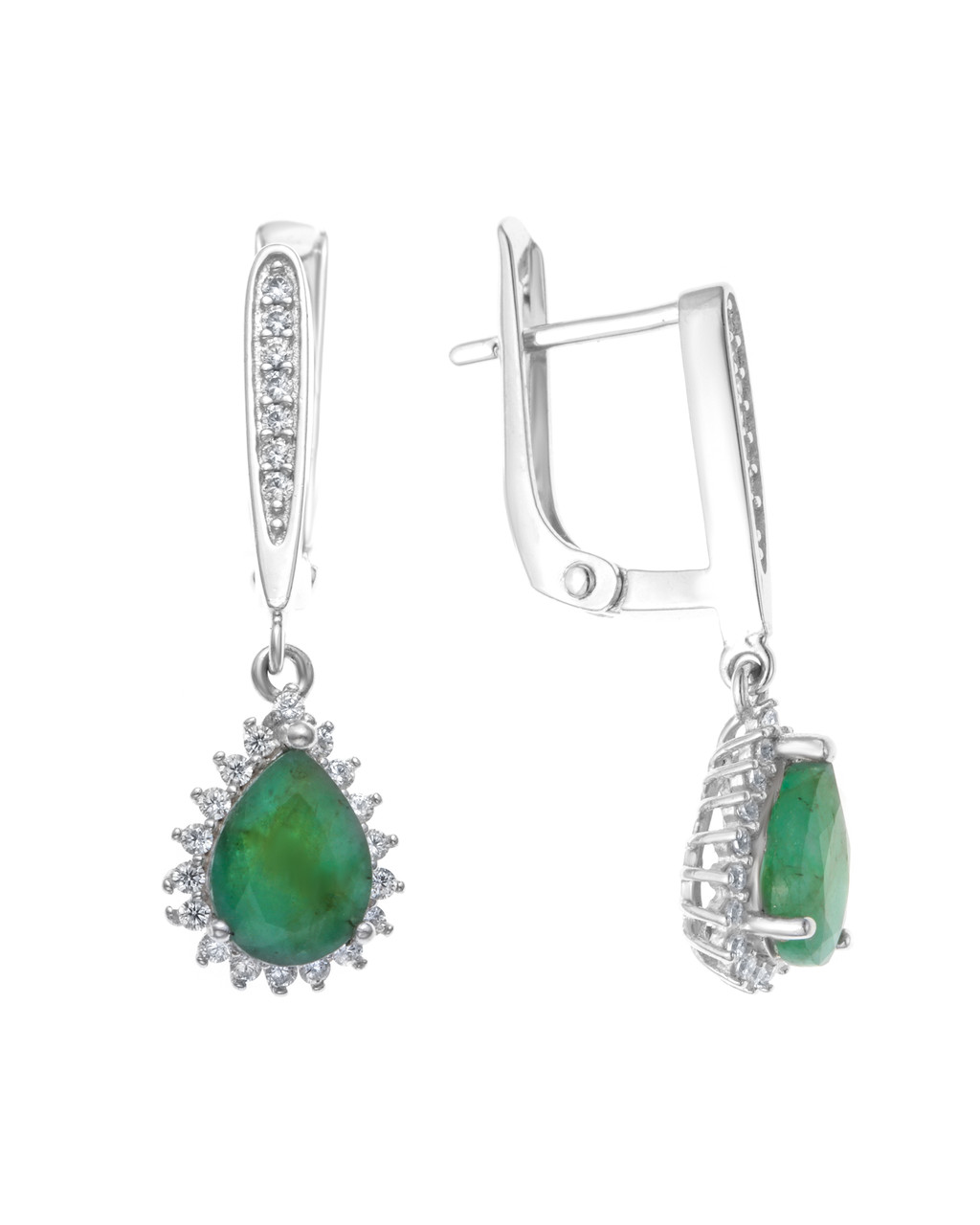Серьги Teosa серебро с родием E-DRGR00677-EM
