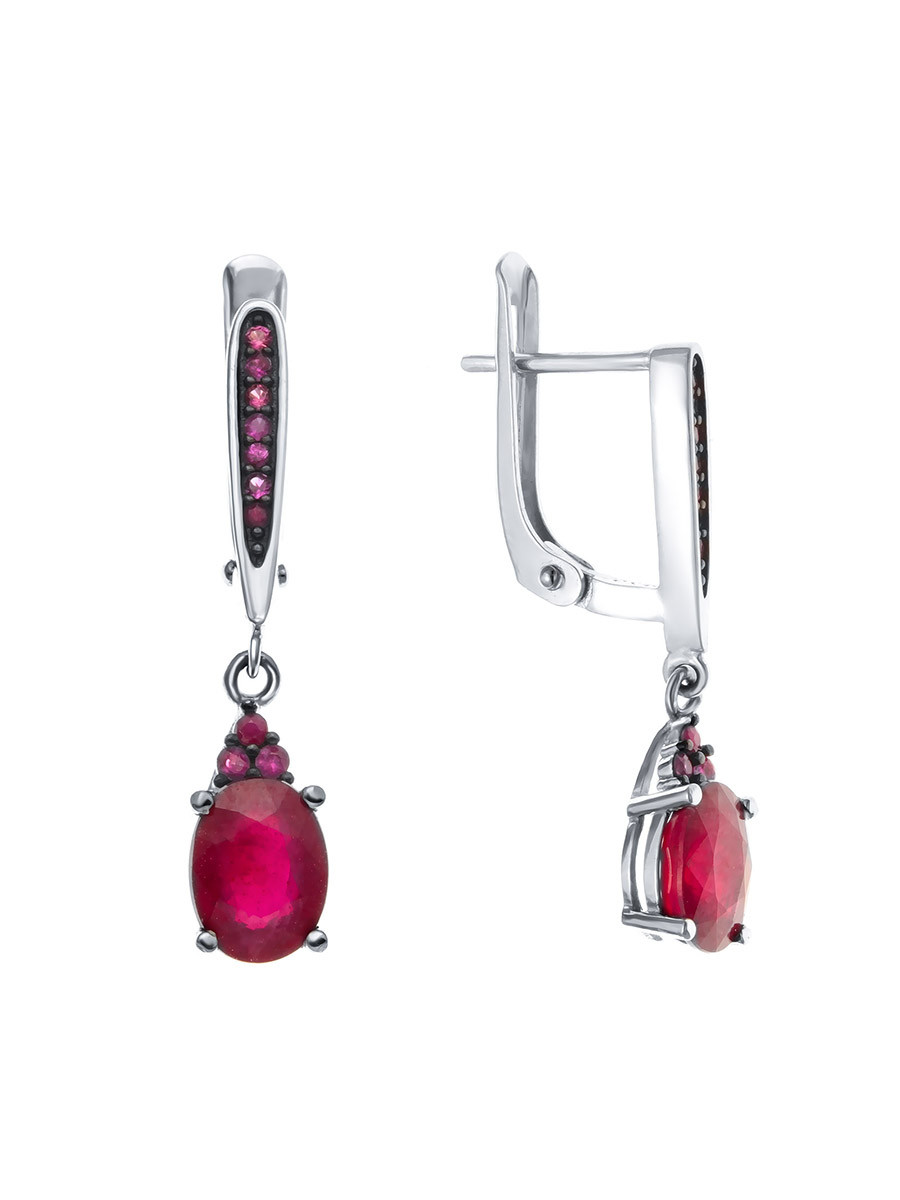 Серьги Teosa серебро с родием E-DRGR00507-RB-RB