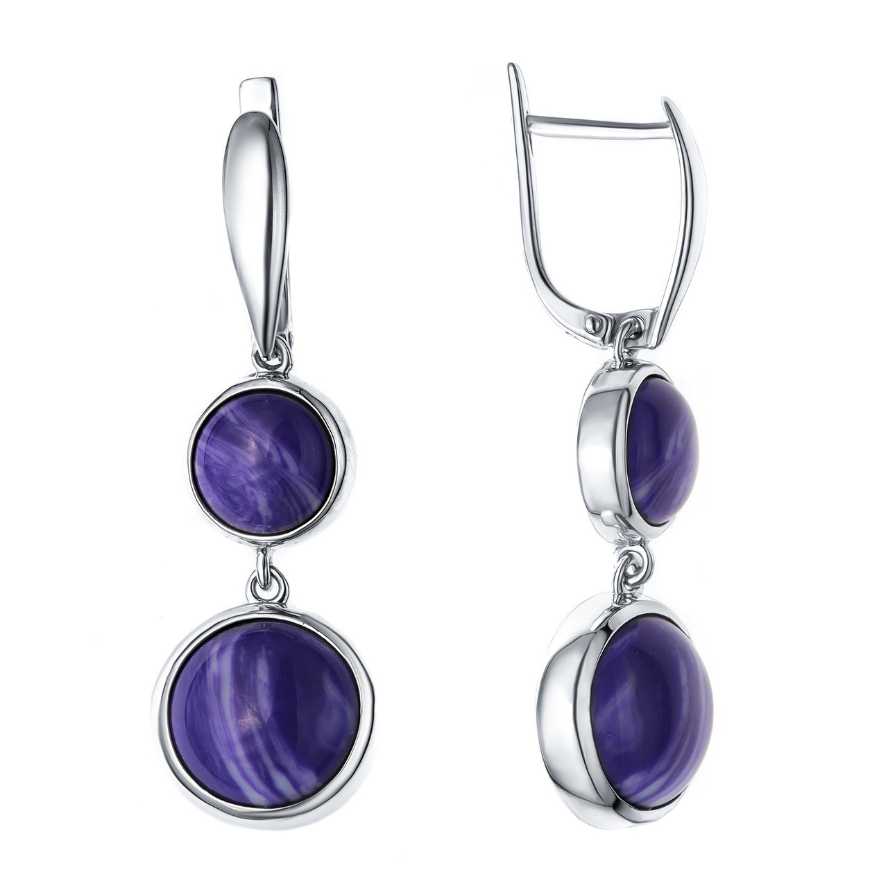 Серьги Teosa серебро с родием 2000-0167-CHT-r