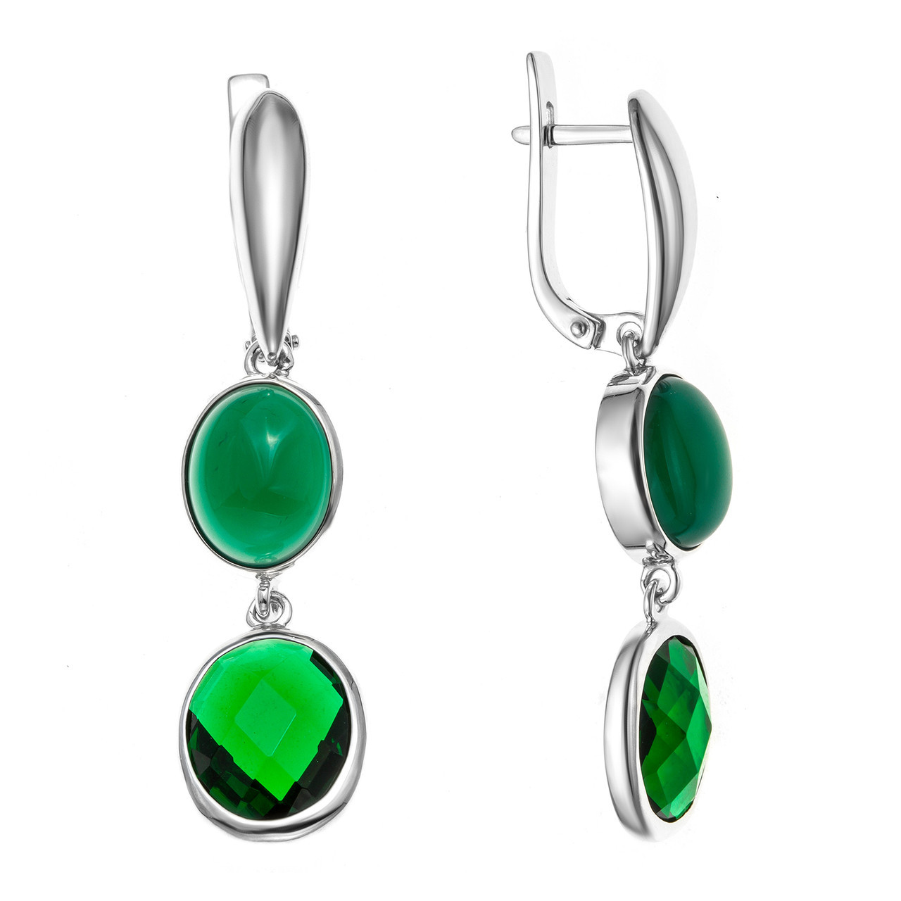 Серьги Teosa серебро с родием 2000-0315-RG