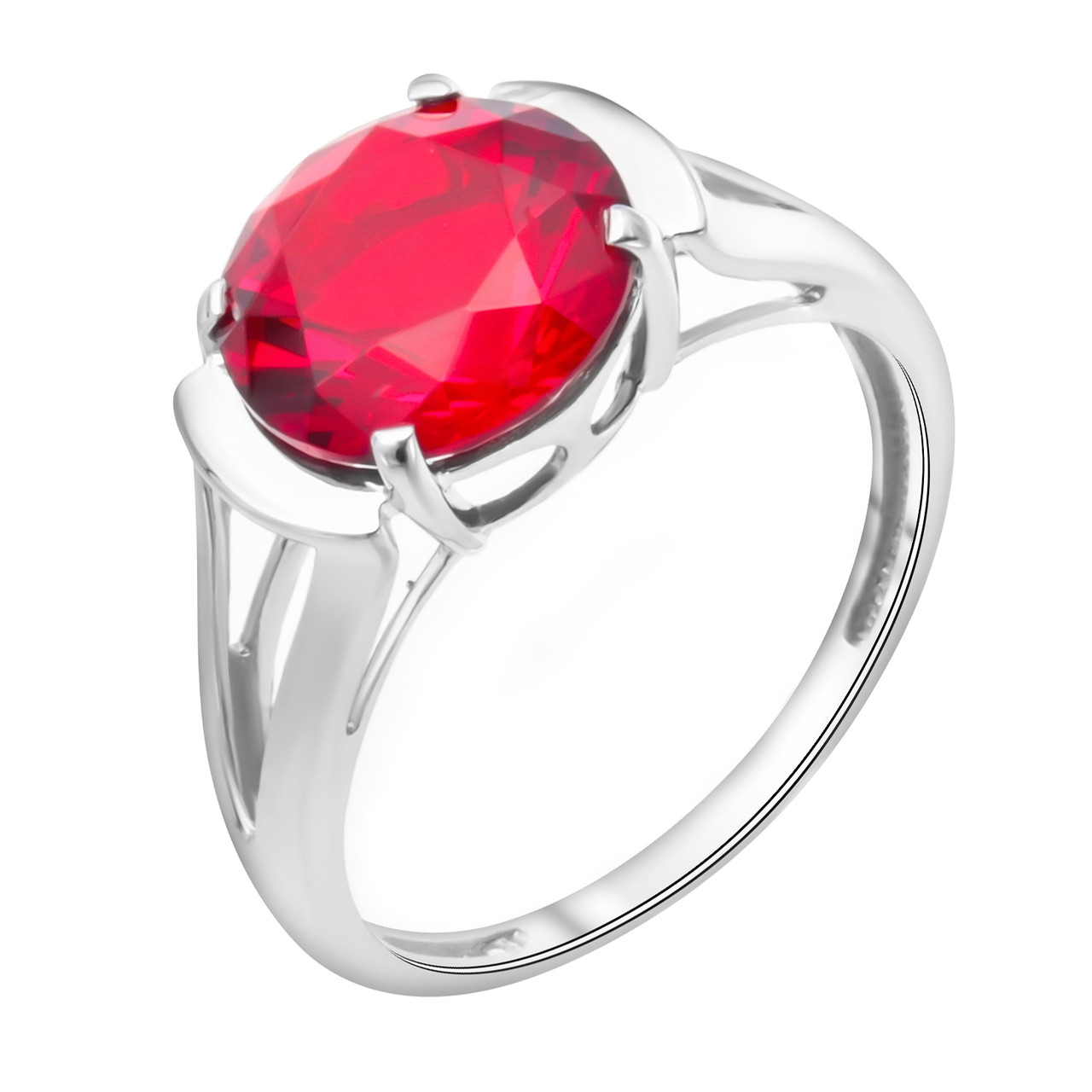 Кольцо TEOSA серебро с родием, фианит синт., "каратник" 1000-0203-RB размеры - 18