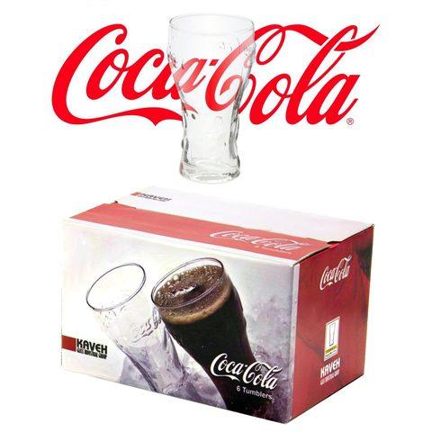 Комплект стаканов-тумблеров для напитков KAVEH с логотипом Coca-Cola {6 шт, 360 мл} - фото 1 - id-p91768900