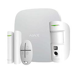 Комплект беспроводной охранной сигнализации Ajax StarterKit Cam Plus (HubKit Cam Plus) (белый)