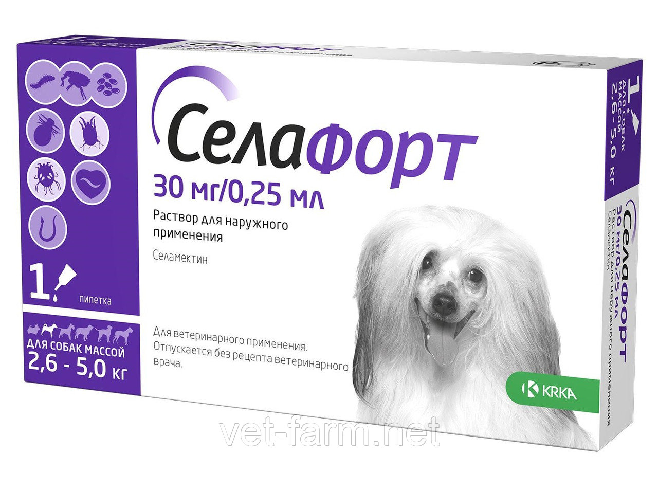 Селафорт для собак массой 2,6-5,0кг