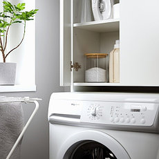 Шкаф для стиральной машины ФИСКОН белый 64x40x203 см ИКЕА, IKEA, фото 3