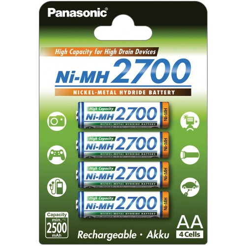 Аккумуляторы Panasonic AA 2700mAh Япония.