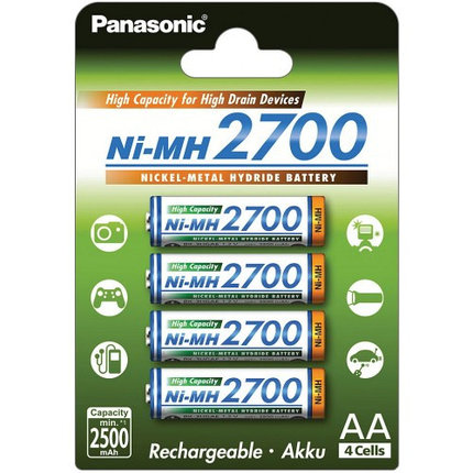 Аккумуляторы Panasonic AA 2700mAh Япония., фото 2