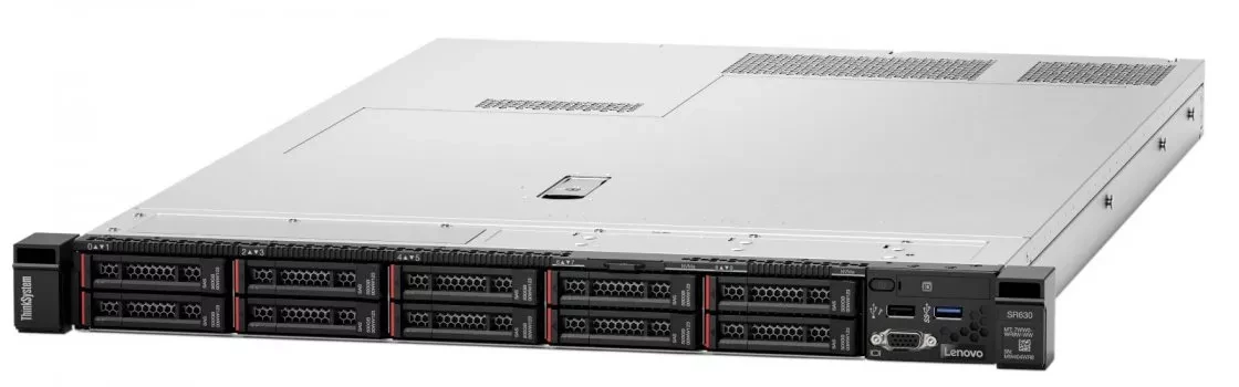 Lenovo 7X02A0ELEA Сервер ThinkSystem SR630 Xeon Silver 4215R (8C 3.2GHz 11MB Cache/130W) 32GB 2933MHz