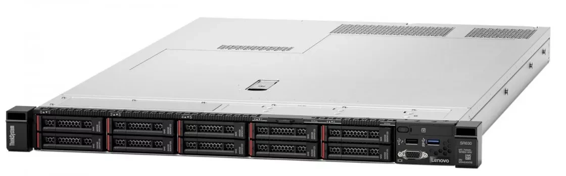 Lenovo 7X02A0ELEA Сервер ThinkSystem SR630 Xeon Silver 4215R (8C 3.2GHz 11MB Cache/130W) 32GB 2933MHz - фото 1 - id-p91796956