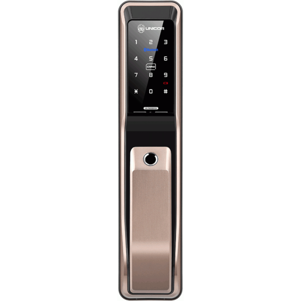 Врезной биометрический кодовый дверной замок UNICOR PATRICK 8000