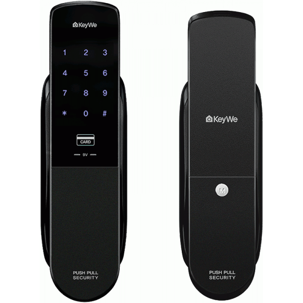 Врезной цифровой биометрический дверной замок KeyWe BEKZOD