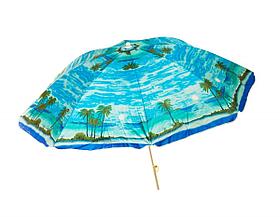 Пляжный зонтик круглый "Пальмы", диаметр 2,4 м