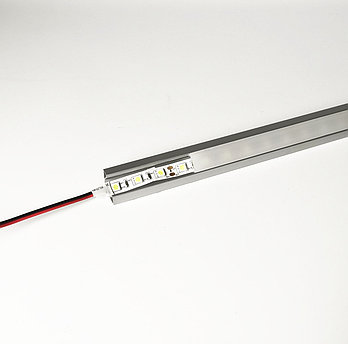 Алюминиевый профиль для подсветки в комплекте с рассеивателем  (угловой HC-011 18х18 4M)