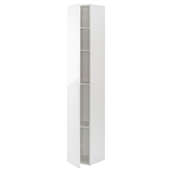 Высокий шкаф с дверцей ФИСКОН глянцевый/белый 30x30x180 см ИКЕА, IKEA - фото 2 - id-p91816537