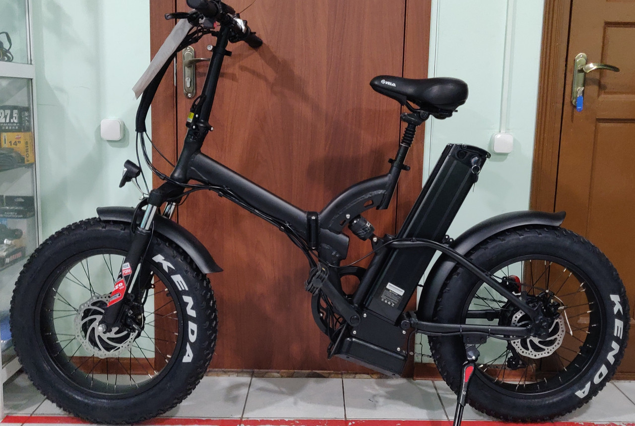 Электровел. 48v 750w*2 (два мотора ),пиковая мощность 2700w, аккум. Li-ion 48v 17 A/H .FAT BIKE.20"