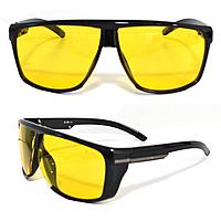 Солнцезащитные поляризационные очки ПОЛАРОИД для водителей черные оправы желтые стекла G TR PX 9801 A