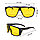 Солнцезащитные поляризационные очки ПОЛАРОИД для водителей черные оправы желтые стекла G TR PX 9801 A, фото 2