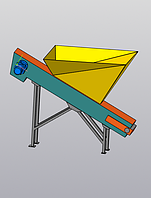 Наклонный транспортер для сыпучего топлива
